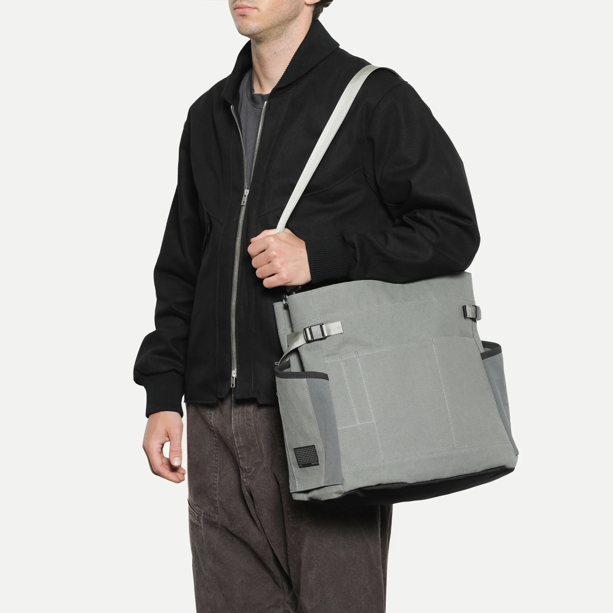 Cinch Tote - ECOPAK - Black/Grid - Image 11